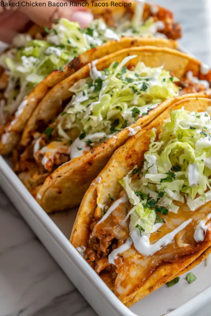 Baked Chicken Bacon Ranch Tacos Recipe