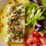 Pan-Seared Halibut with Lemon Caper Sauce Recipe