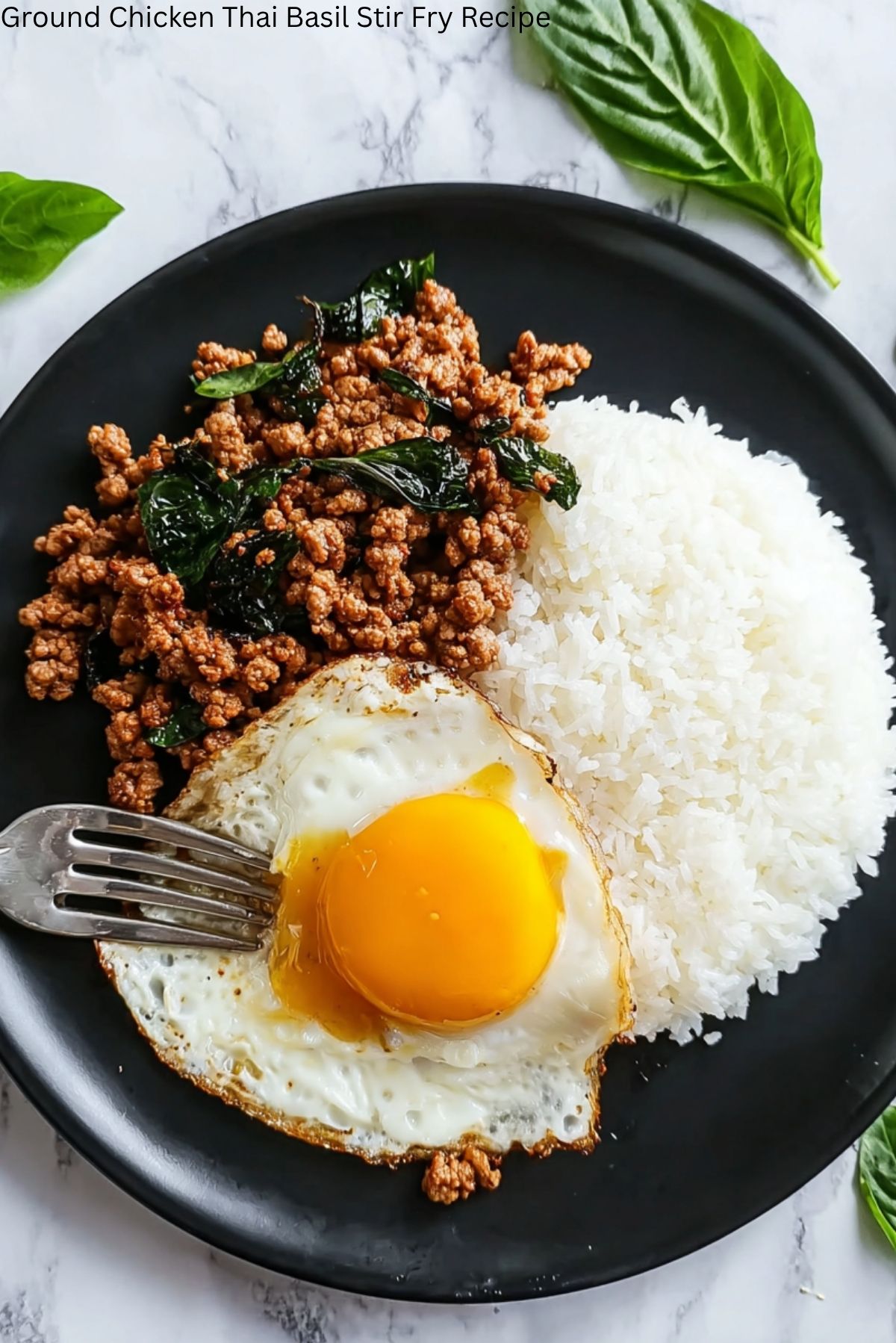 Ground Chicken Thai Basil Stir Fry Recipe