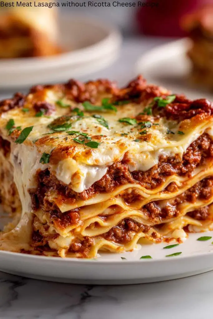 Best Meat Lasagna without Ricotta Cheese Recipe
