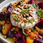 Beet and Burrata Salad with Pine Nuts and Honey-Balsamic Dressing Recipe