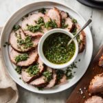 Grilled Pork Tenderloin with Easy Herb Sauce Recipe