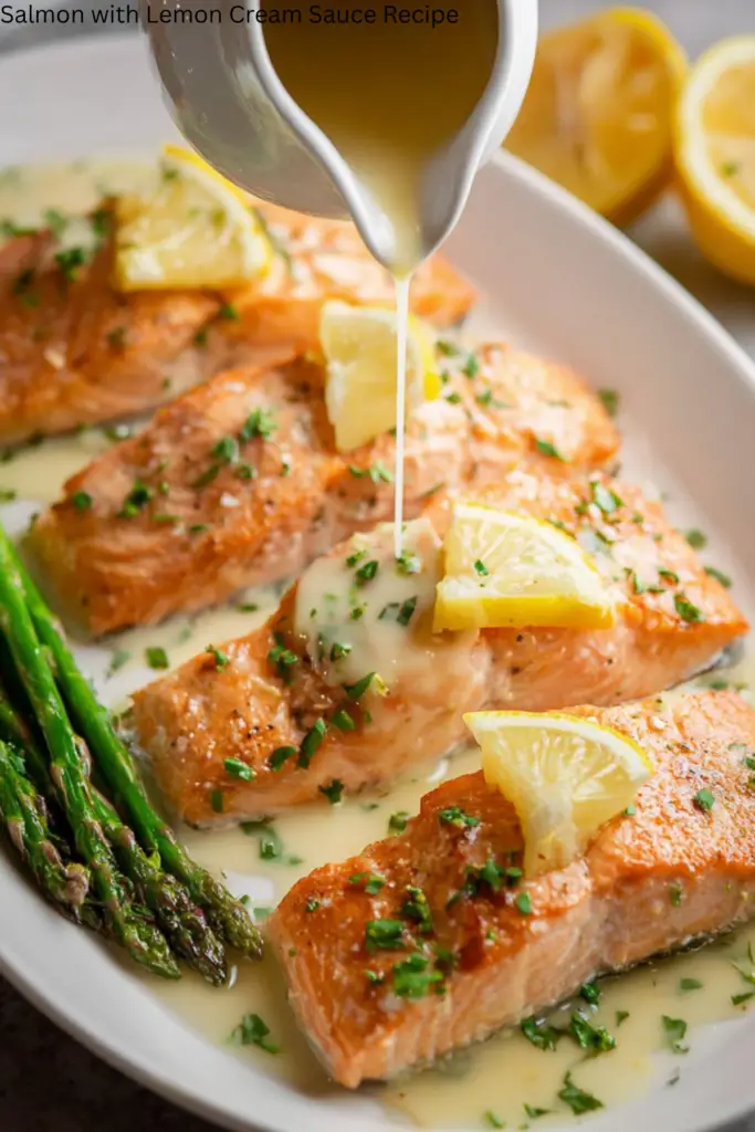 Salmon with Lemon Cream Sauce Recipe