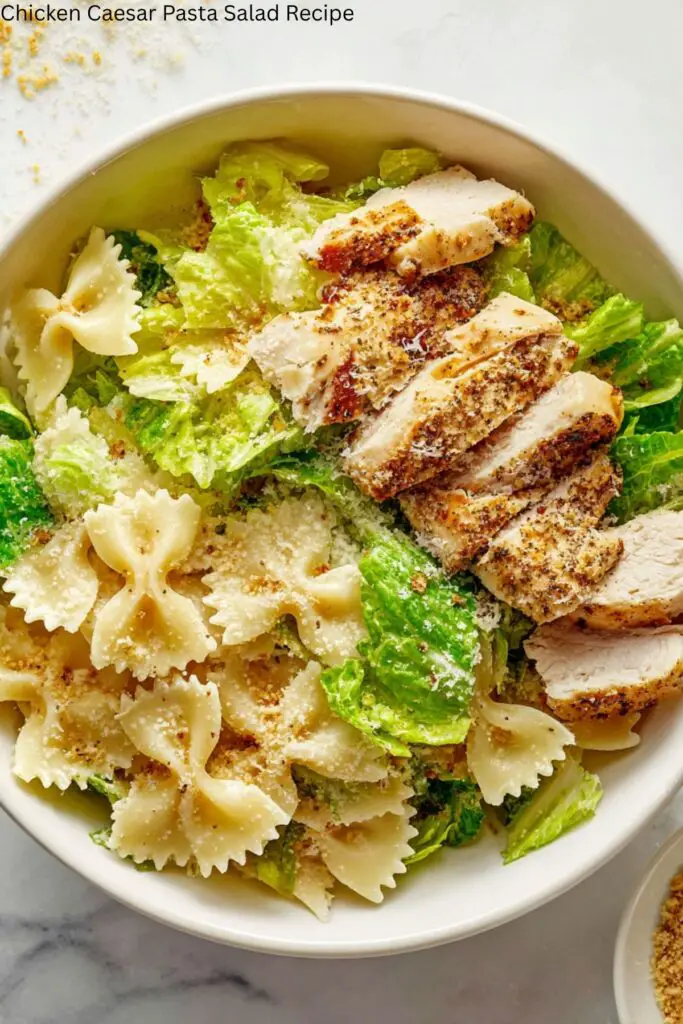 Chicken Caesar Pasta Salad Recipe