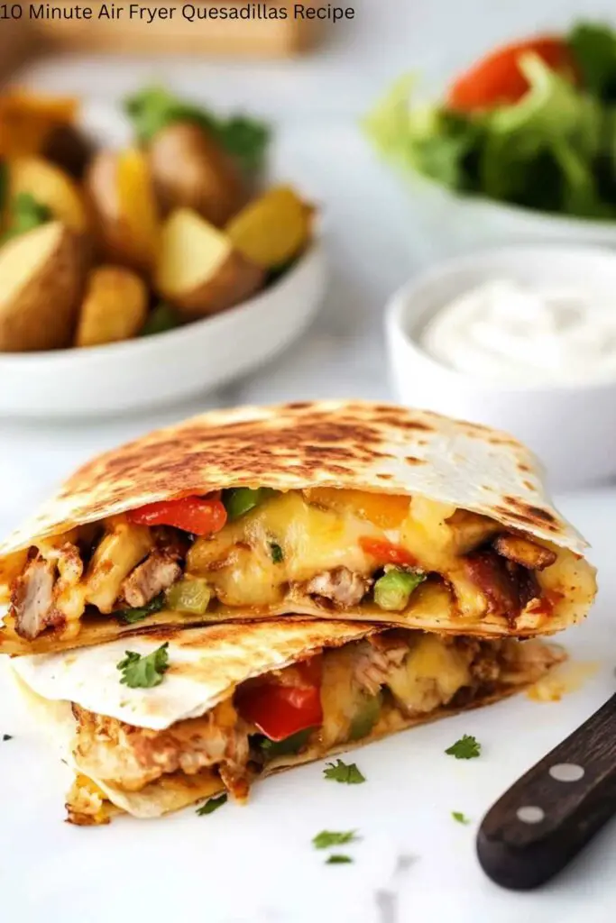10 Minute Air Fryer Quesadillas Recipe 4 10 Minute Air Fryer Quesadillas Recipe