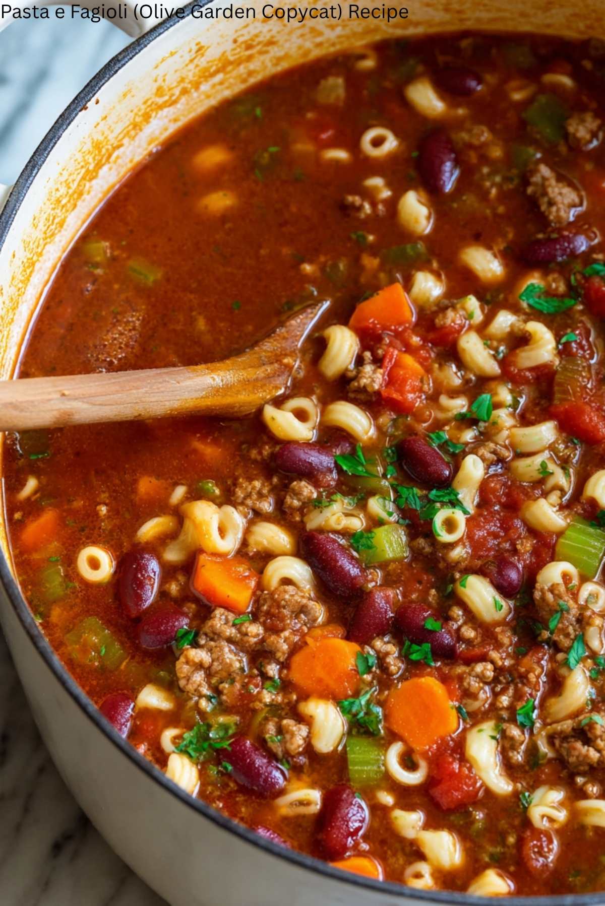 Pasta e Fagioli (Olive Garden Copycat) Recipe