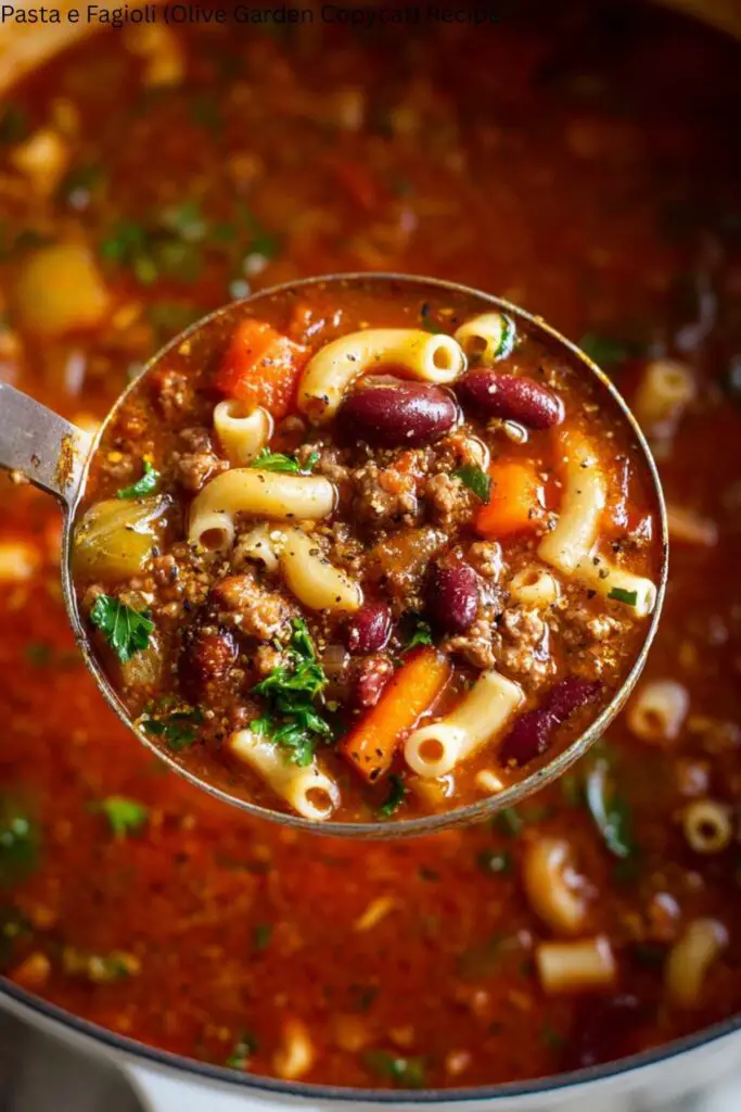 Pasta e Fagioli (Olive Garden Copycat) Recipe 4 Pasta e Fagioli (Olive Garden Copycat) Recipe