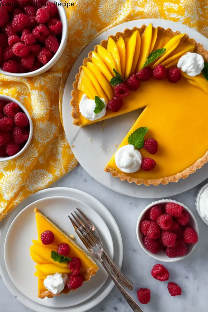 Mango Curd Tart Recipe