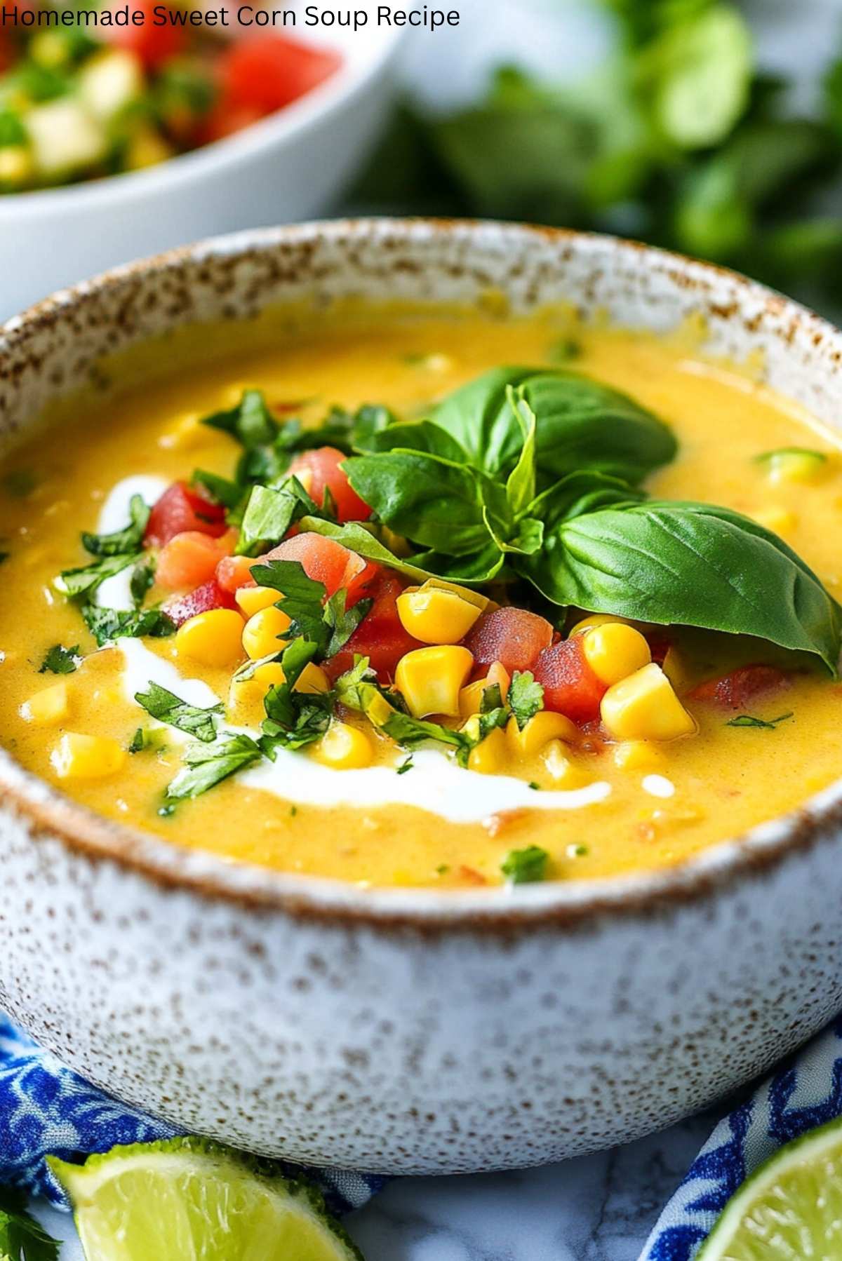 Homemade Sweet Corn Soup Recipe