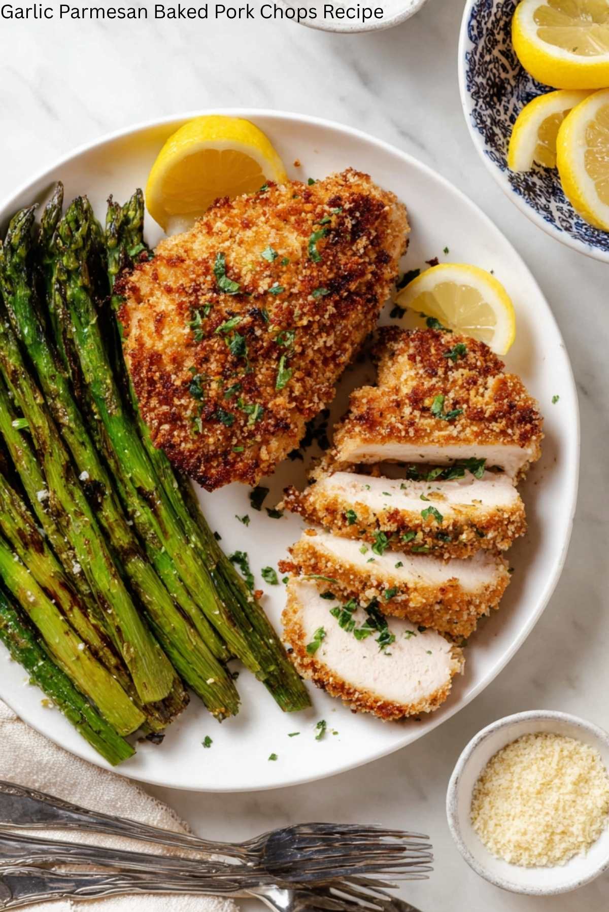 Garlic Parmesan Baked Pork Chops Recipe