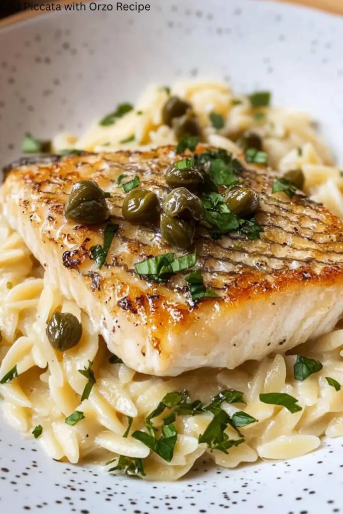 Cod Piccata with Orzo Recipe 4 Cod Piccata with Orzo Recipe