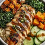 Easy Maple Dijon Chicken Bowl Recipe with Sweet Potatoes