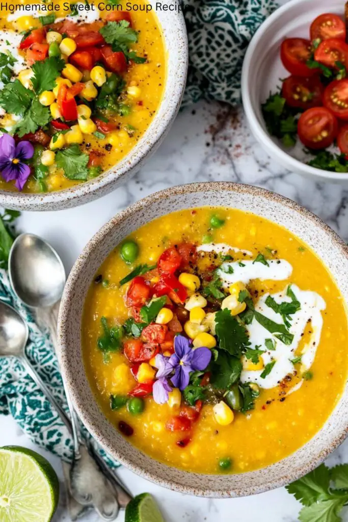 Homemade Sweet Corn Soup Recipe 4 Homemade Sweet Corn Soup Recipe