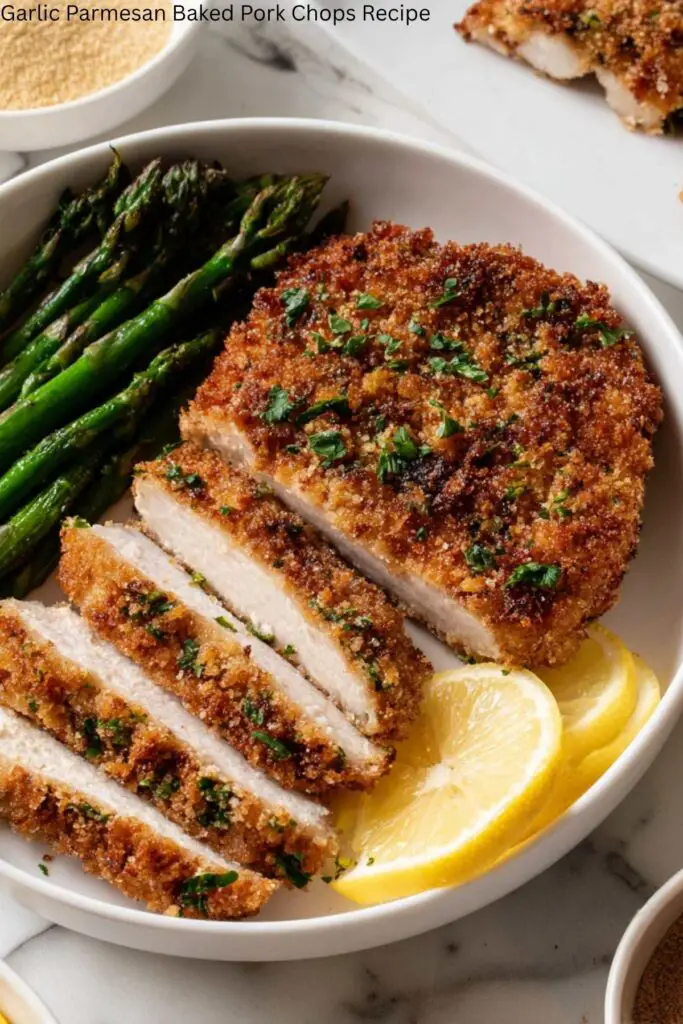Garlic Parmesan Baked Pork Chops Recipe 4 Garlic Parmesan Baked Pork Chops Recipe