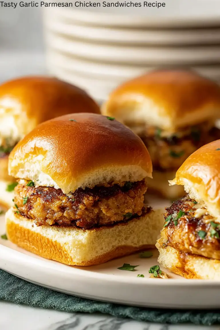 Tasty Garlic Parmesan Chicken Sandwiches Recipe