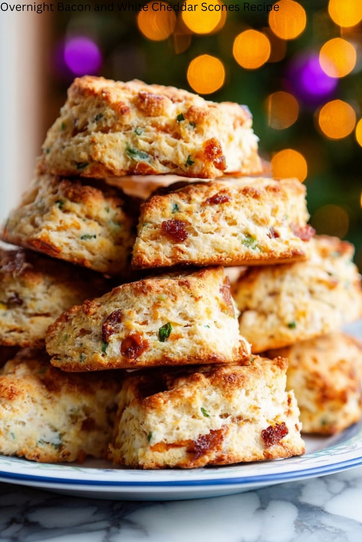 Overnight Bacon and White Cheddar Scones Recipe