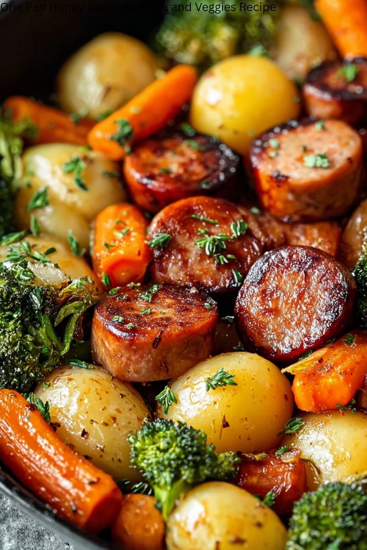 One-Pan Honey Garlic Kielbasa and Veggies Recipe