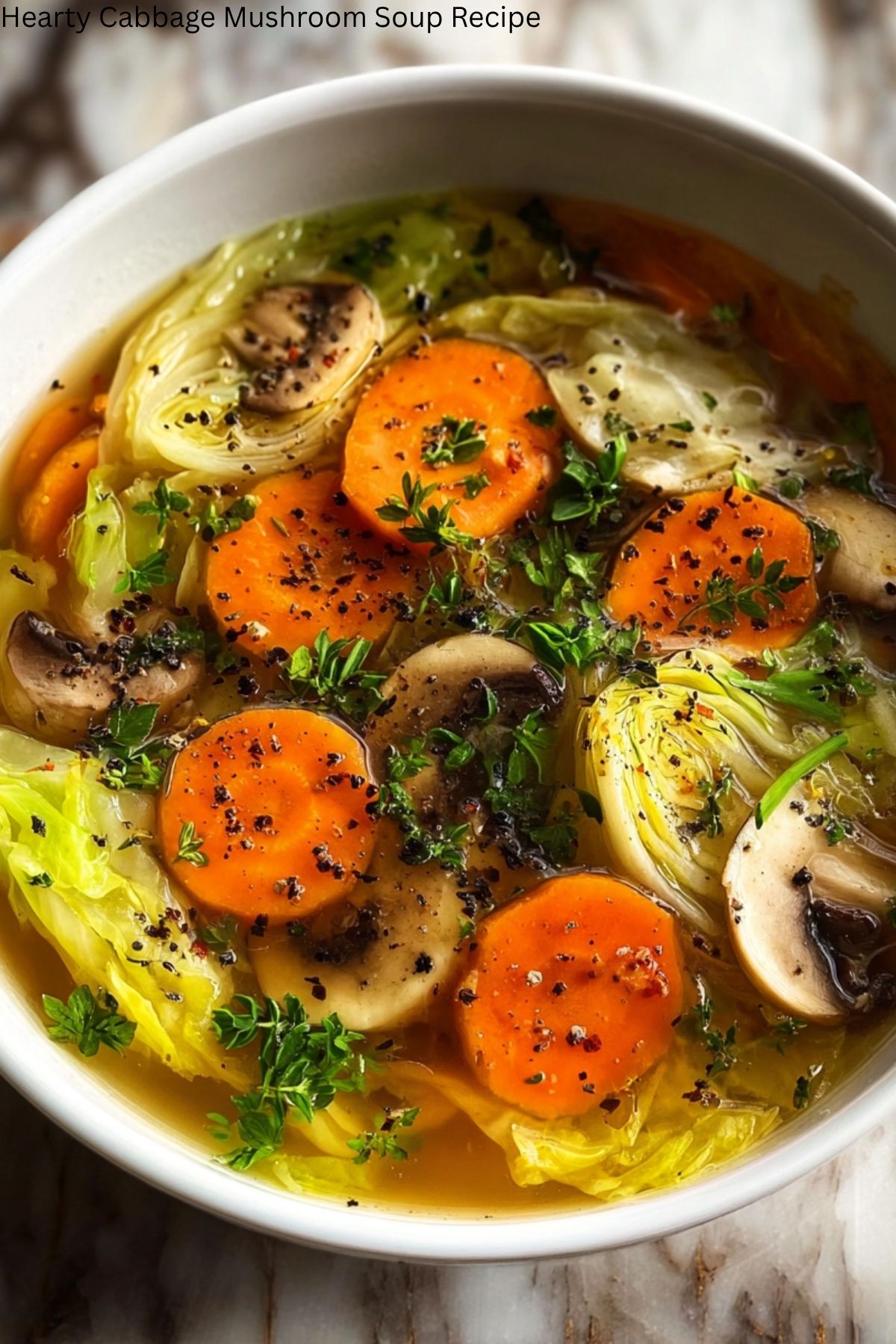 Hearty Cabbage Mushroom Soup Recipe