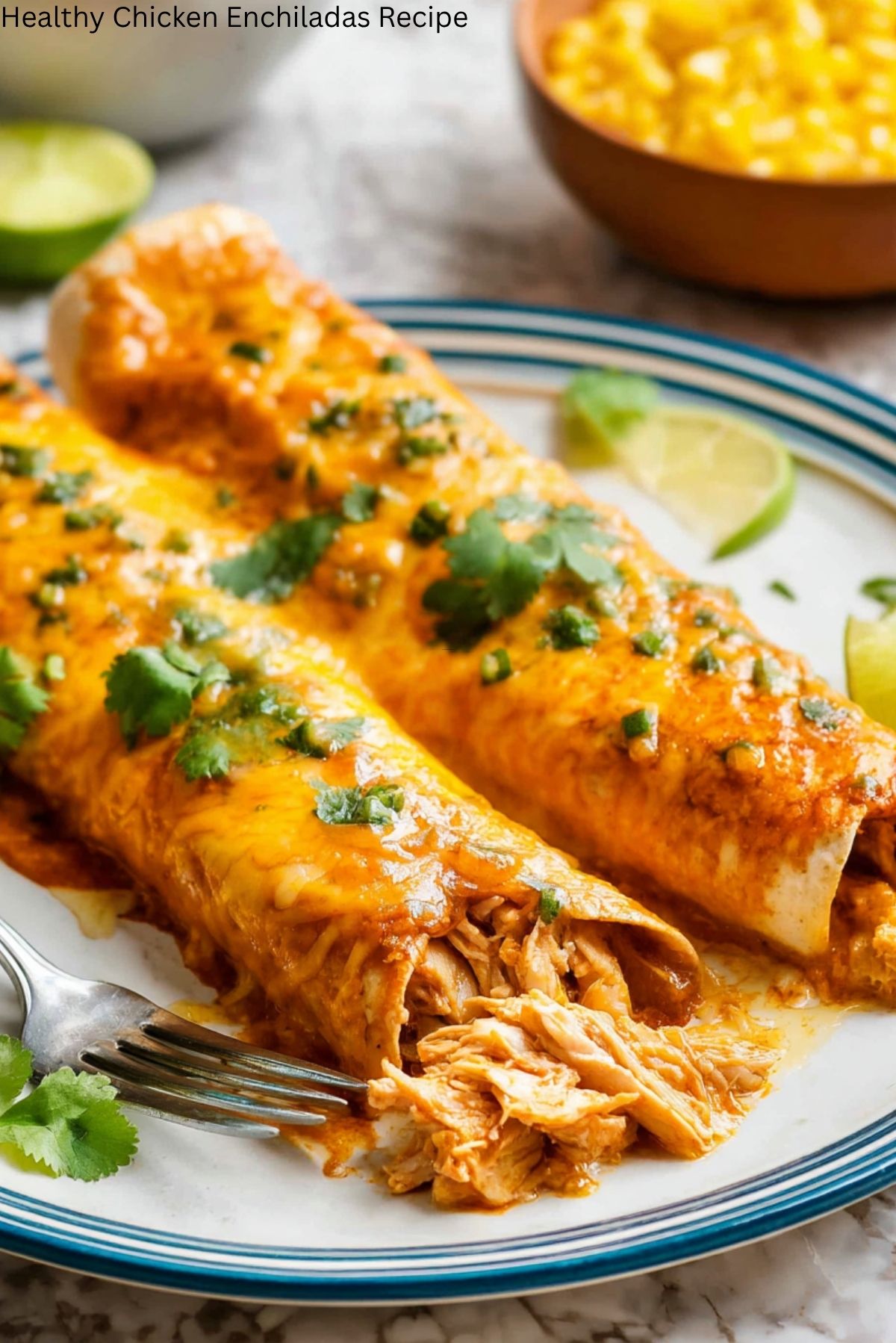 Healthy Chicken Enchiladas Recipe