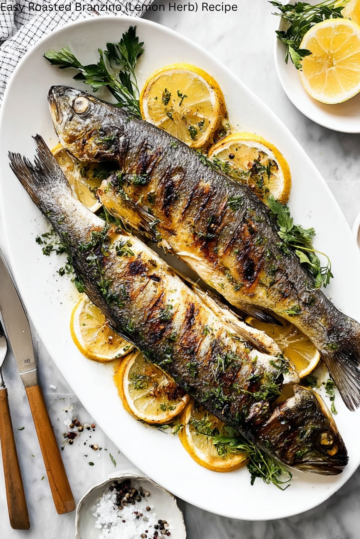 Easy Roasted Branzino (Lemon Herb) Recipe