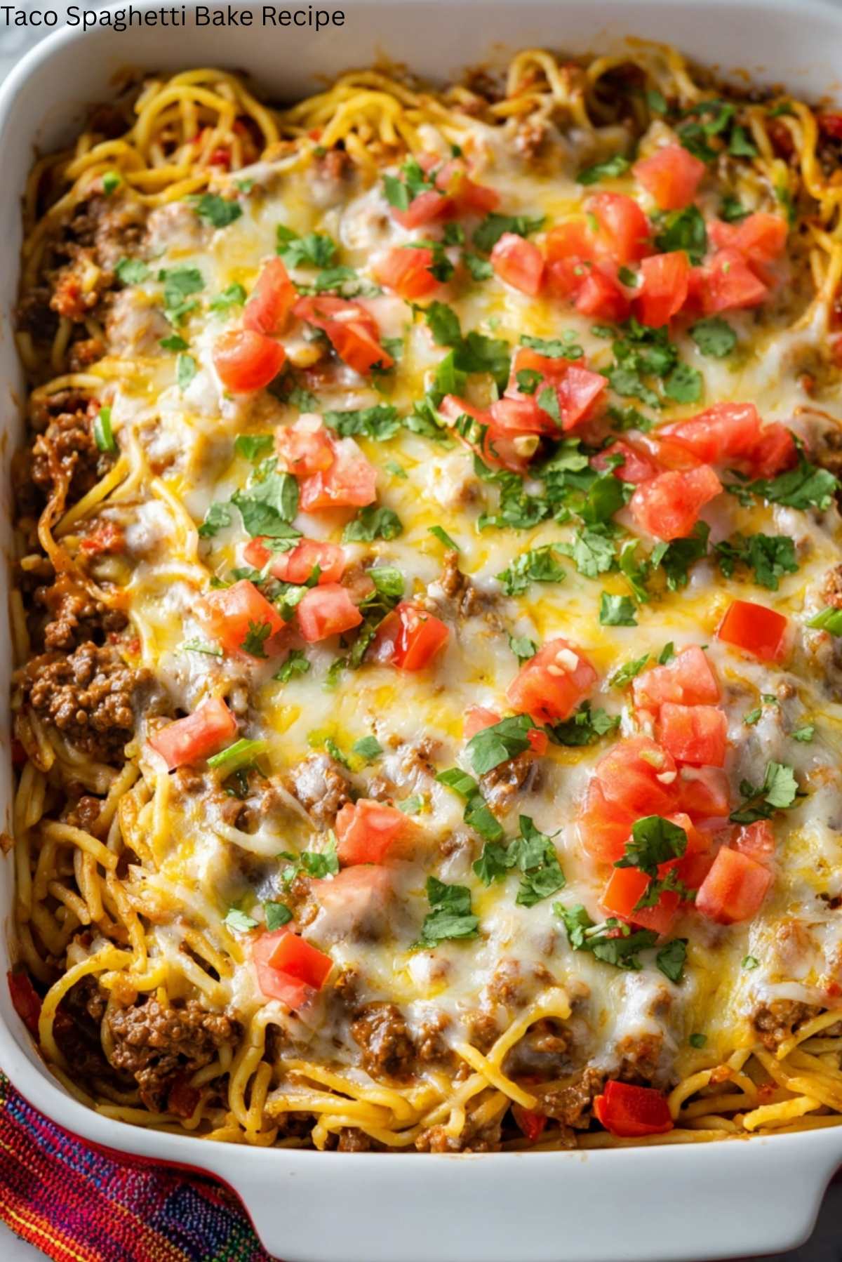 Taco Spaghetti Bake Recipe