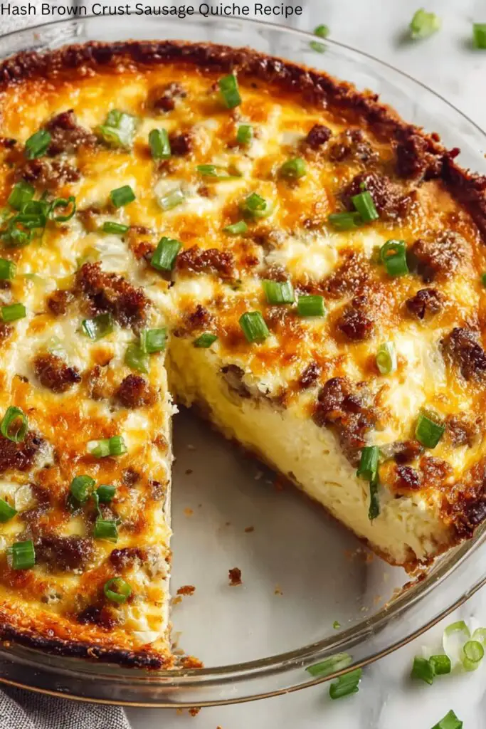 Hash Brown Crust Sausage Quiche Recipe