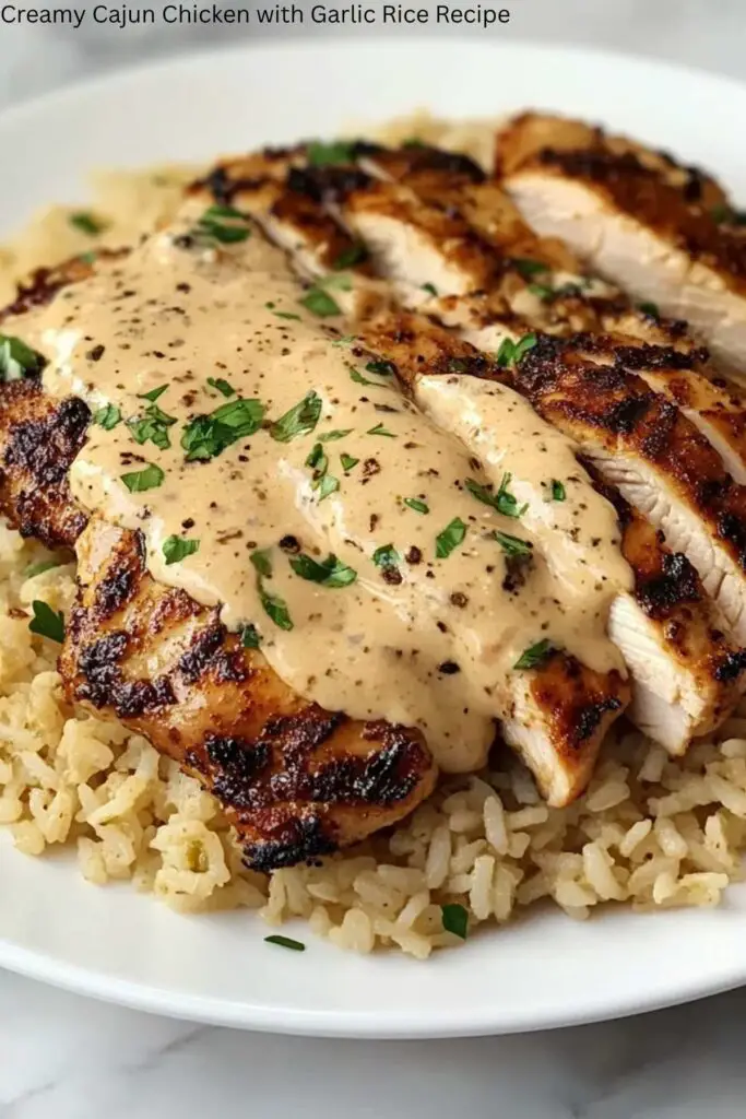 Creamy Cajun Chicken with Garlic Rice Recipe 4 Creamy Cajun Chicken with Garlic Rice Recipe