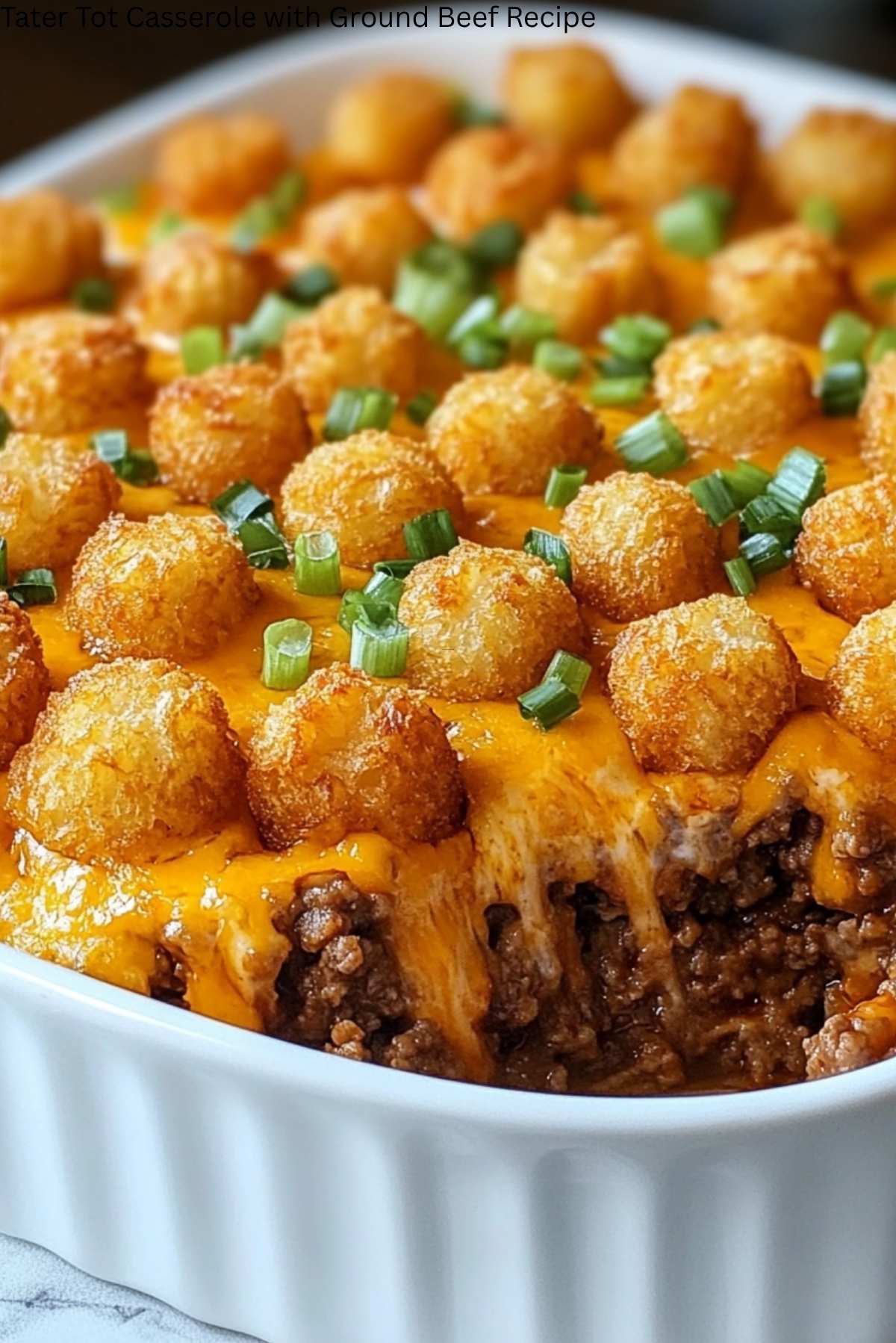 Tater Tot Casserole with Ground Beef Recipe