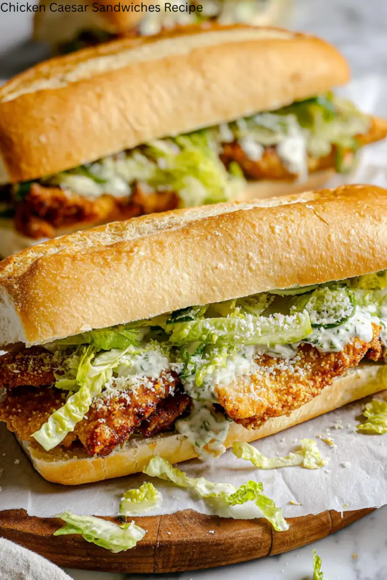 Chicken Caesar Sandwiches Recipe