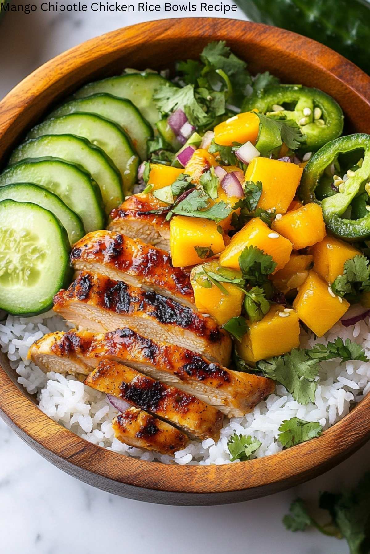 Mango Chipotle Chicken Rice Bowls Recipe