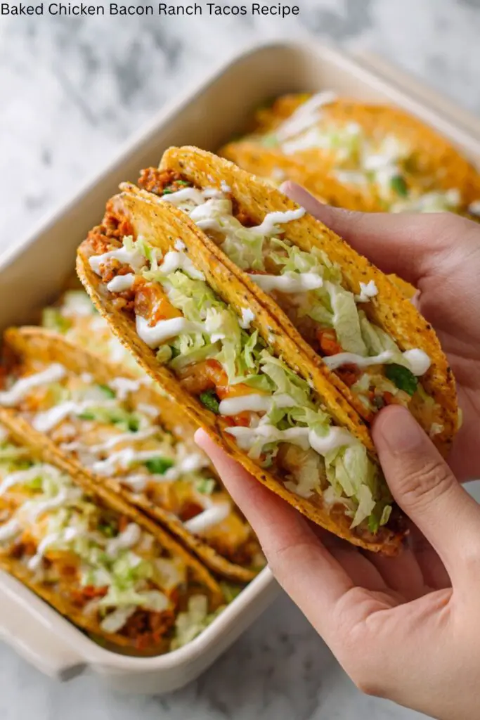 Baked Chicken Bacon Ranch Tacos Recipe