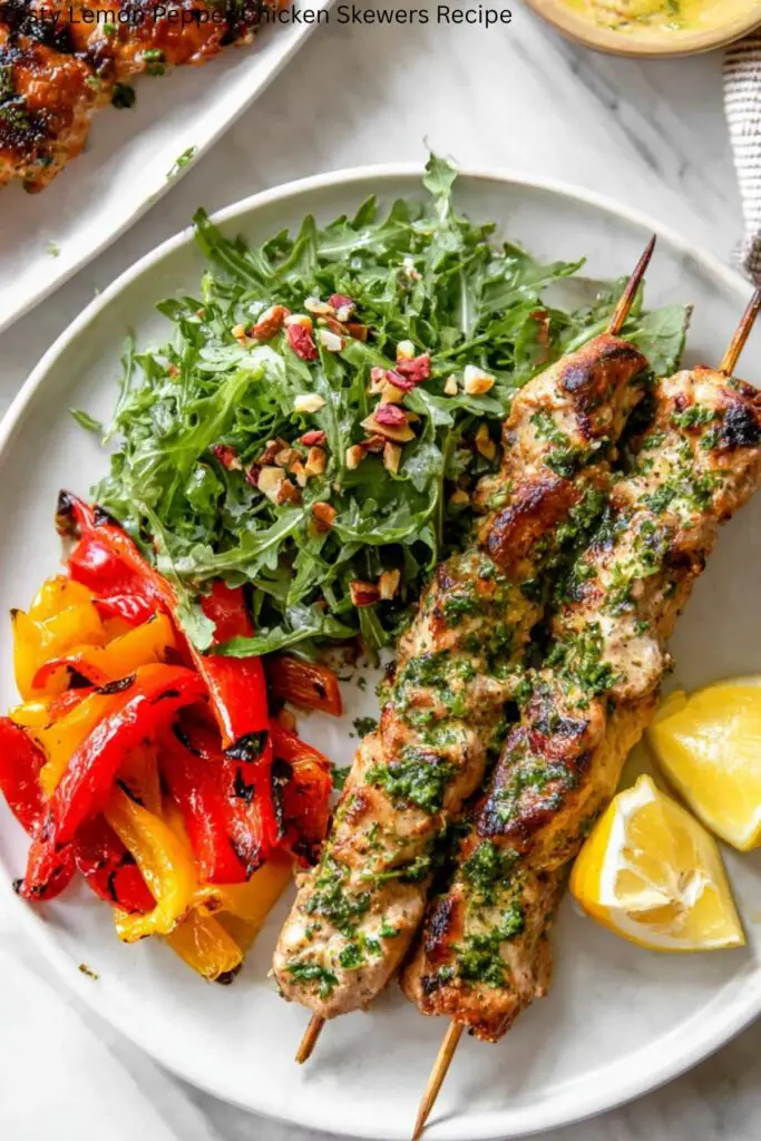 Zesty Lemon Pepper Chicken Skewers Recipe 4 Zesty Lemon Pepper Chicken Skewers Recipe