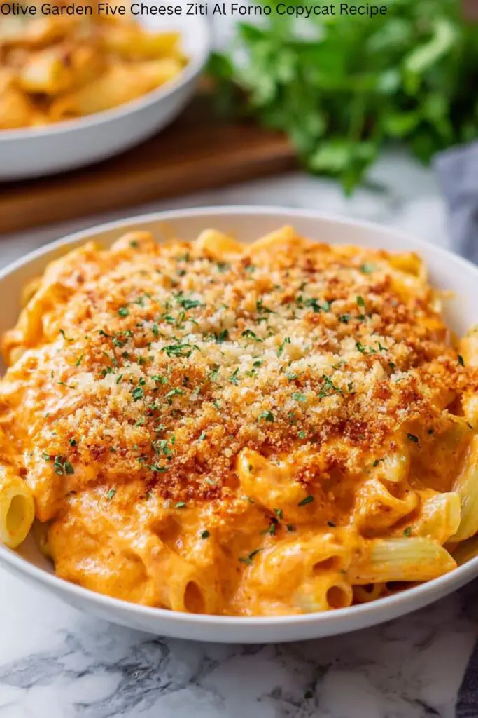Olive Garden Five Cheese Ziti Al Forno Copycat Recipe