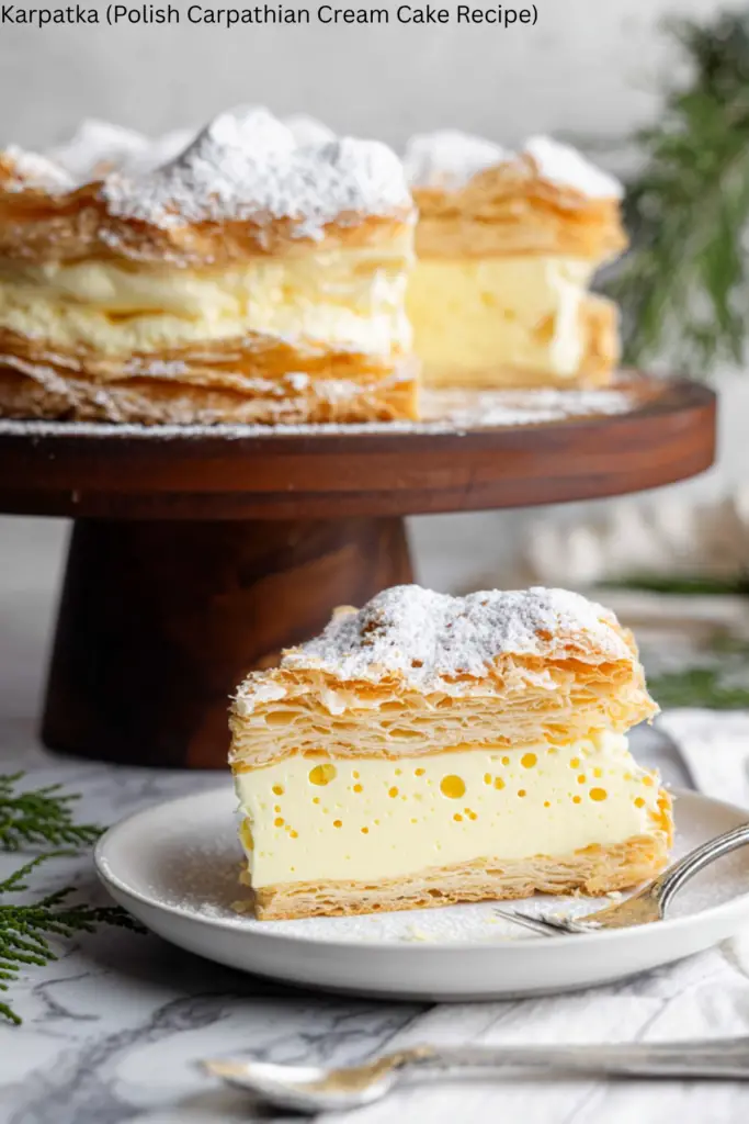 Karpatka (Polish Carpathian Cream Cake Recipe) 4 Karpatka (Polish Carpathian Cream Cake Recipe)