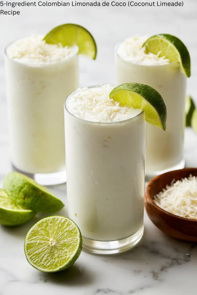 5-Ingredient Colombian Limonada de Coco (Coconut Limeade) Recipe