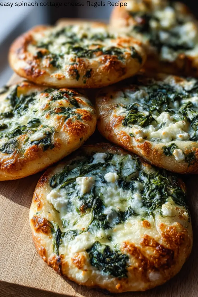 Easy Spinach Cottage Cheese Flagels Recipe
