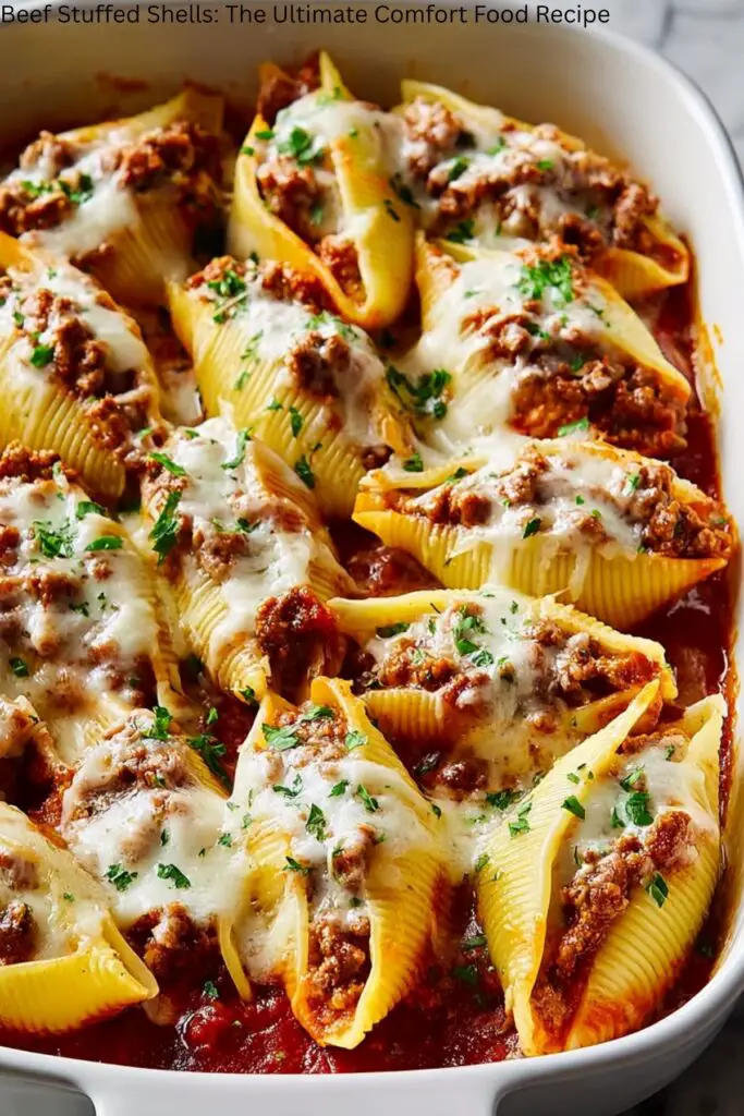 Beef Stuffed Shells: The Ultimate Comfort Food Recipe 4 Beef Stuffed Shells: The Ultimate Comfort Food Recipe