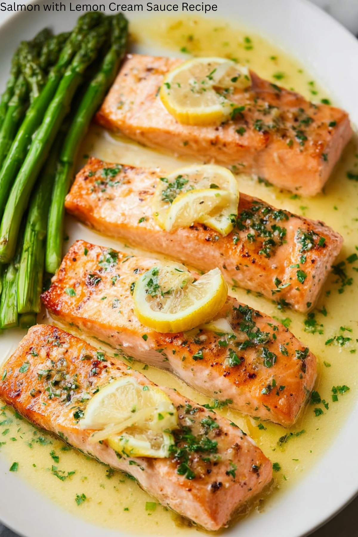 Salmon with Lemon Cream Sauce Recipe